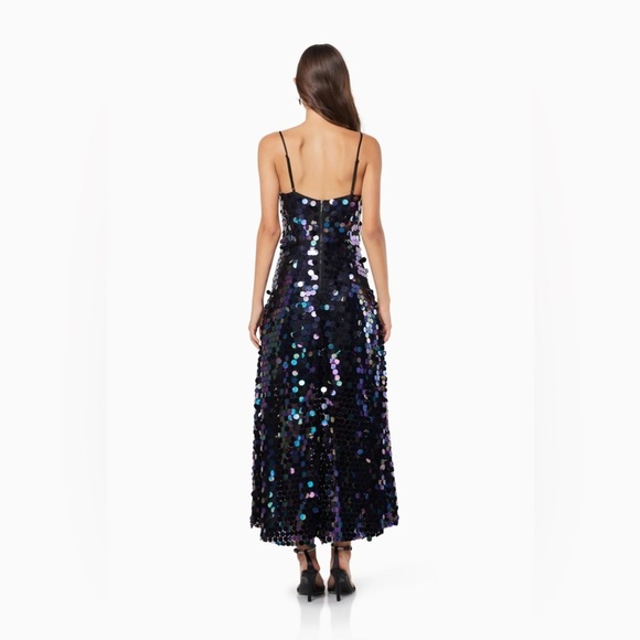 NWT Elliatt Deborah iridescent paillette embellishments Maxi Dress Size Small - Picture 6 of 14